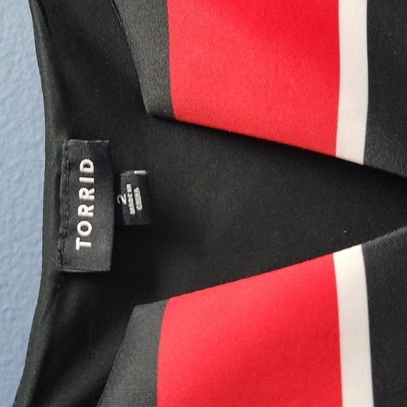 Torrid Scuba Skater Sleeveless Fit & Flare Dress 2X knee length - Picture 5 of 6